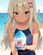 【ウチの艦娘さん】かき氷を初めて見るグレカーレさん