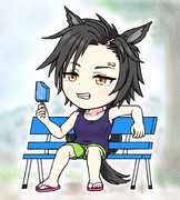 アイス食べてるシャカール