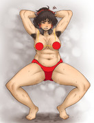 snnn姉貴　野獣蟹股ポーズ