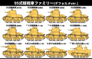 95式軽戦車ファミリー(デフォルメver.)