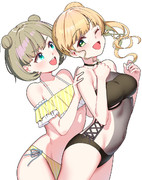 すみれと可可水着