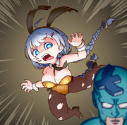 メシ狩りバニーあかりがあらわれた!!