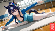 新体操で開脚するヴィルシーナ