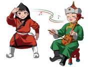 【仕事絵】伝統的な縦書き文字で学ぶモンゴル語基礎_挿絵5