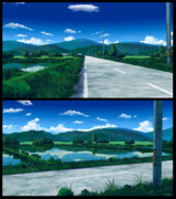 [MMD]道路-田舎