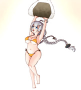 「ご飯をあかりちゃんに