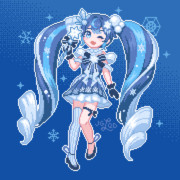 【ドット絵】ミクさん18周年！