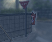 スティルと夜道で遭遇した