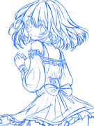 【線画】教えて！【塗り絵】