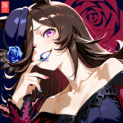 大胆にメイクアップしたライスシャワー