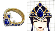 王室のサファイアティアラ【MMDアクセサリ配布あり】