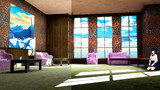 リビングルーム【MMDステージ配布あり】