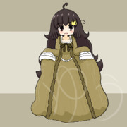 サック・バック・ガウンを描いてみた