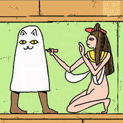 褐色エジプト猫耳ロリ