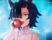 グラビア風シャカたん顔アップ