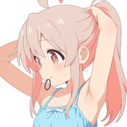 髪を結ぶまひろちゃん