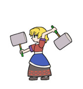 754 水橋パルスィ【東方Project 立ち絵素材 透過GIF】