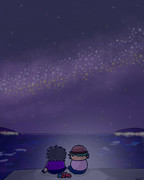 夜の海