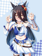 ヒシアマゾン衣装カフェ