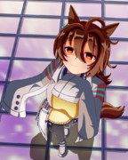 【過去絵】2022年4月に描いたアグネスタキオン