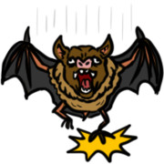 コウモリがあらわれた！