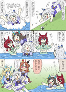 童謡のようにミラ子が池に落ちる漫画