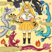 金色の藪ネコ龍　ドラゴンサーバル