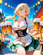 オクトーバーフェスト②（AIイラスト）