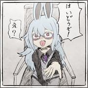 雪さんに言われるまま小指を差し出すヨサリちゃんの動画の支援絵