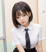 セミリアル先生にネクタイをしてもらった