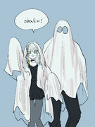 白シーツオバケ