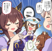 配信の準備(?)を手伝ったジェンティル(ぱかチューブ参考)