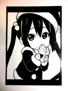 けいおん　あずにゃん切ってみました