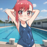 スクール水着硝子ちゃん