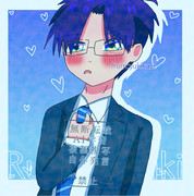 ネクタイを整える生徒会長さん