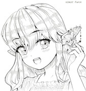 「エルフの耳飾り」 Inktober 2025 6日目 "Pierce (ピアス)"