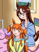 寝る前にふざける時間ありそう