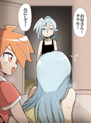 ホビーアニメで自分の母親と主人公の合体シーンを目撃するライバル