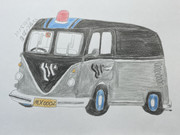 フォルクスワーゲン タイプ2 トランスポーター (ブルアカ/救急医学部仕様)
