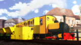 黄色い小さな機関車たち