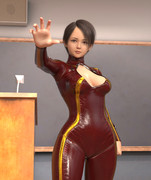 ピッチリスーツの新任女教師