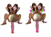 双頭　渚＆華也子 png素材