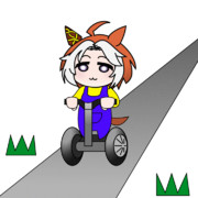 【GIF】セグウェイだ余。