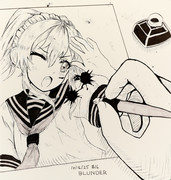 「Ctrl Z」Inktober 2025 16日目 "Blunder(やらかし)"