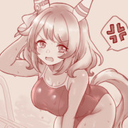 プールに落されたﾐﾗｺﾁｬﾝ