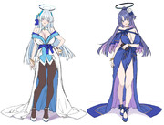 ドレス姿のユウカとノア