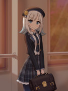 廊下で待ってくれるりりせ