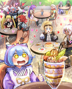 カフェでスイーツ