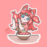 まぐろ丼に醤油を垂らす図