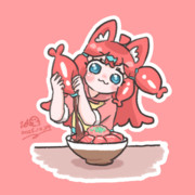 まぐろ丼に醤油を垂らす図